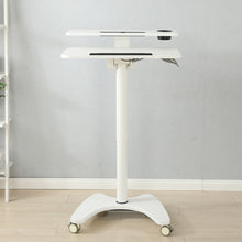 Load image into Gallery viewer, AD-ZLF01 Dual Desktop Pneumatic Gas Lifting Movable Table With 0-90° Flipped Desktop