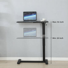 Load image into Gallery viewer, AD-ST02 Pneumatic Gas Lifting Office Overbed Table With Tiltable Desktop