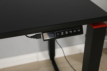 Load image into Gallery viewer, AD-EHGT01 Ada Electric Height Adjust Standing Gaming Desk With 55.1”x27.6” Carbon Fiber Mdf Desktop