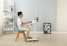 Load image into Gallery viewer, AD-ZLF01 Dual Desktop Pneumatic Gas Lifting Movable Table With 0-90° Flipped Desktop