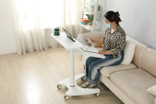 Load image into Gallery viewer, AD-ZLF01 Dual Desktop Pneumatic Gas Lifting Movable Table With 0-90° Flipped Desktop