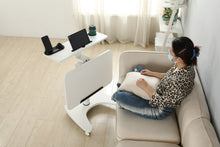 Load image into Gallery viewer, AD-ZLF01 Dual Desktop Pneumatic Gas Lifting Movable Table With 0-90° Flipped Desktop