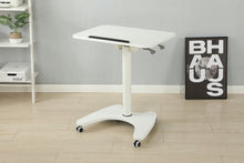 Load image into Gallery viewer, AD-ZL011 Pneumatic Gas Lifting Bedside Mobile Desk With 28.1" Desktop That Can Be Flipped 0-90°
