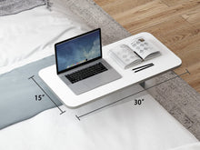 Load image into Gallery viewer, AD-ST02 Pneumatic Gas Lifting Office Overbed Table With Tiltable Desktop