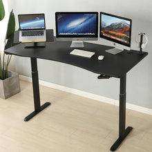 Load image into Gallery viewer, AD-MH03D3 Manual Height Adjustable Standing Computer Desk With 31.5&quot;x63.0&quot; Desktop
