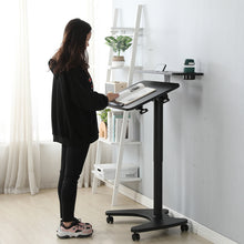 Load image into Gallery viewer, AD-ZLF01 Dual Desktop Pneumatic Gas Lifting Movable Table With 0-90° Flipped Desktop
